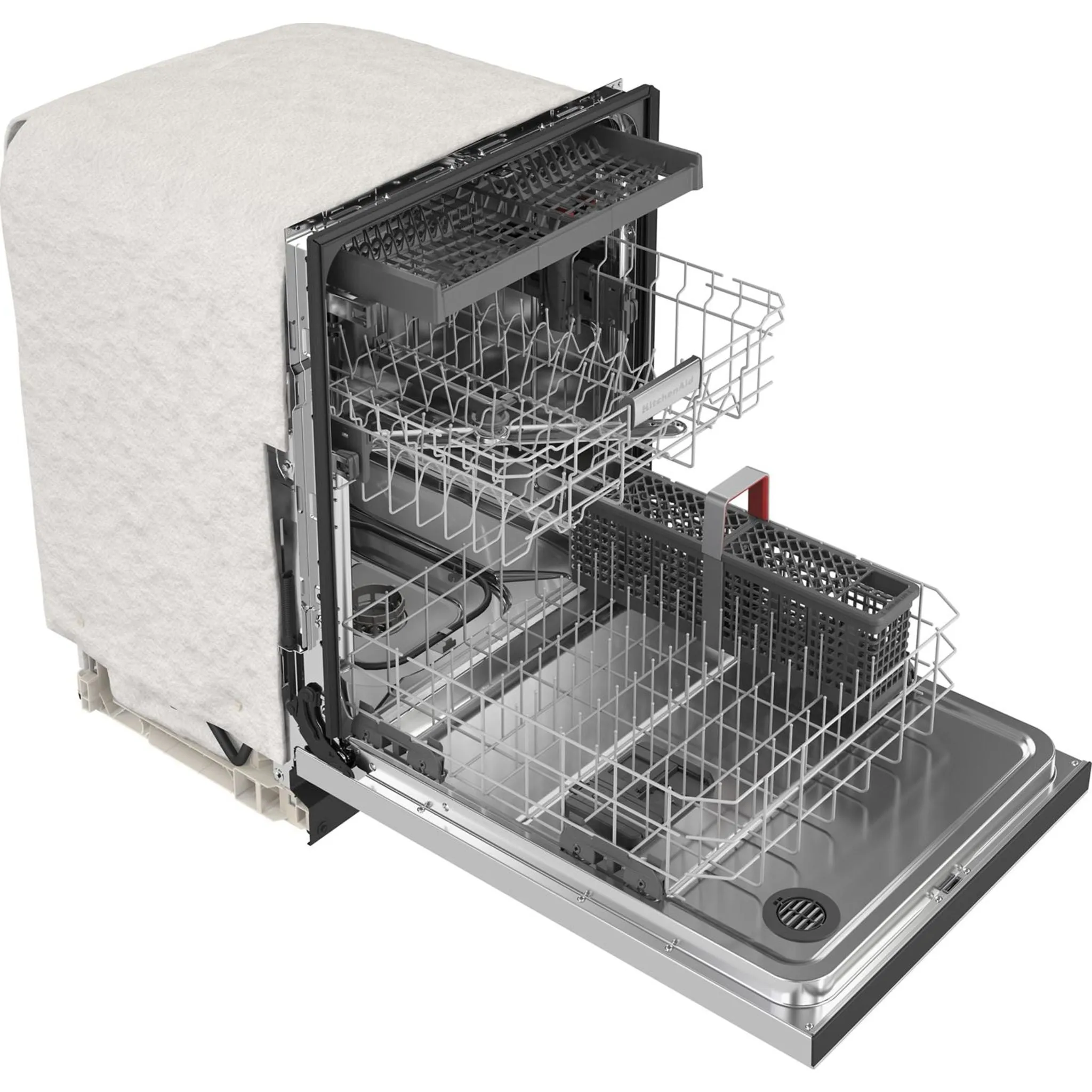 KitchenAid  39 dBA Dishwasher in PrintShield Finish with Third Level Utensil Rack (KDFE204KPS)