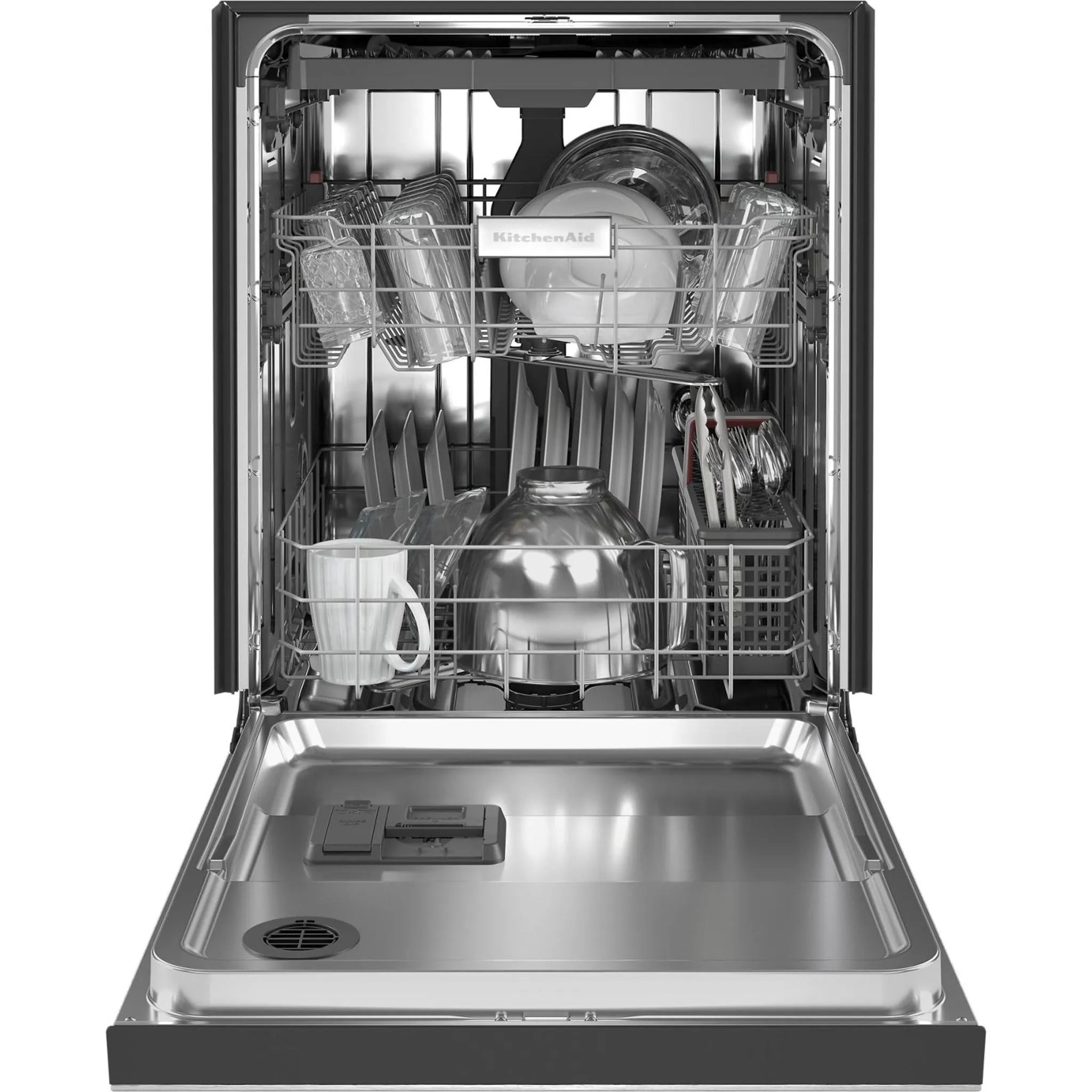 KitchenAid  39 dBA Dishwasher in PrintShield Finish with Third Level Utensil Rack (KDFE204KPS)