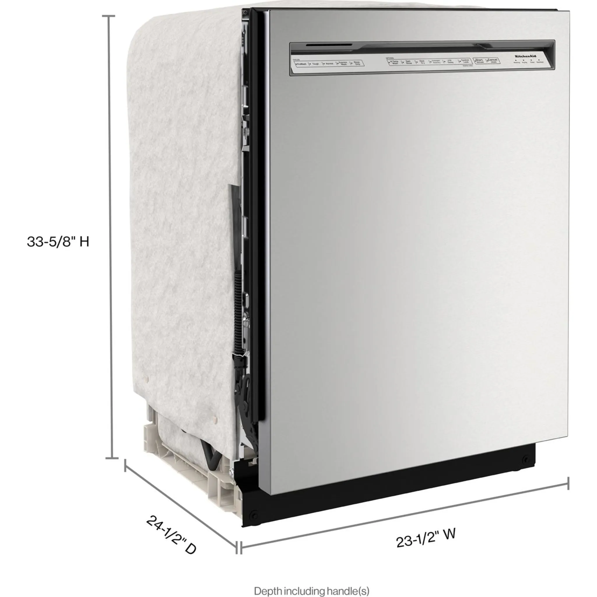 KitchenAid  39 dBA Dishwasher in PrintShield Finish with Third Level Utensil Rack (KDFE204KPS)