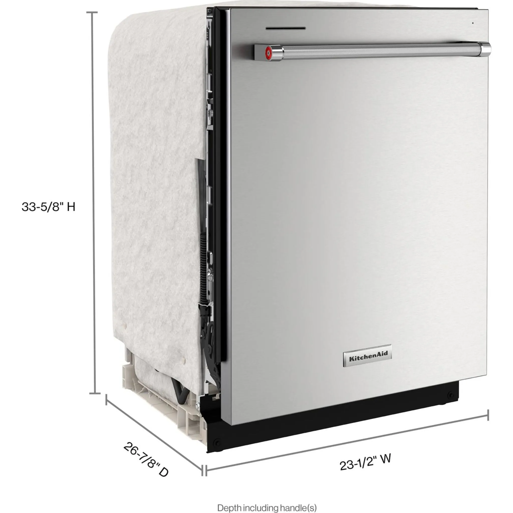 KitchenAid  39 dBA Dishwasher in PrintShield Finish with Third Level Utensil Rack (KDTE204KPS)