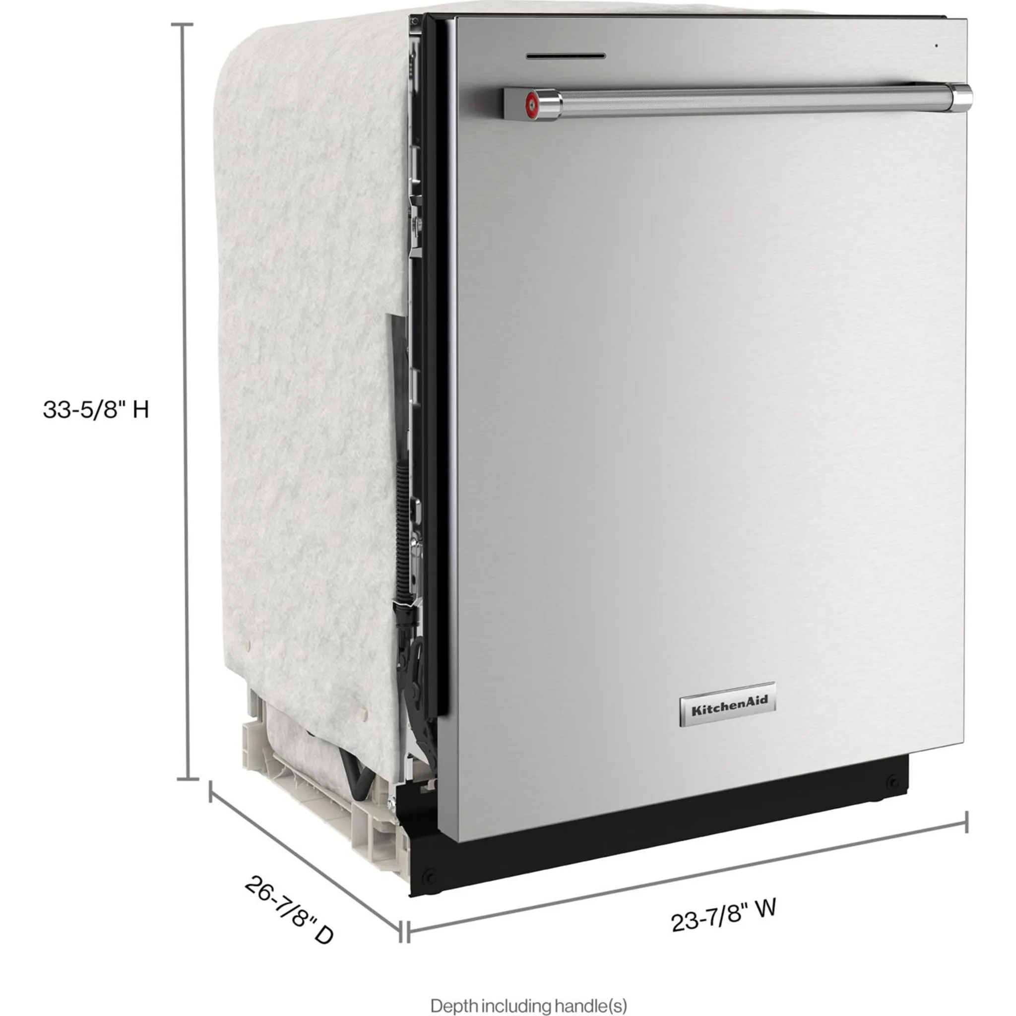 KitchenAid  39 dBA Dishwasher in PrintShield Finish with Third Level Utensil Rack (KDTE204KPS)