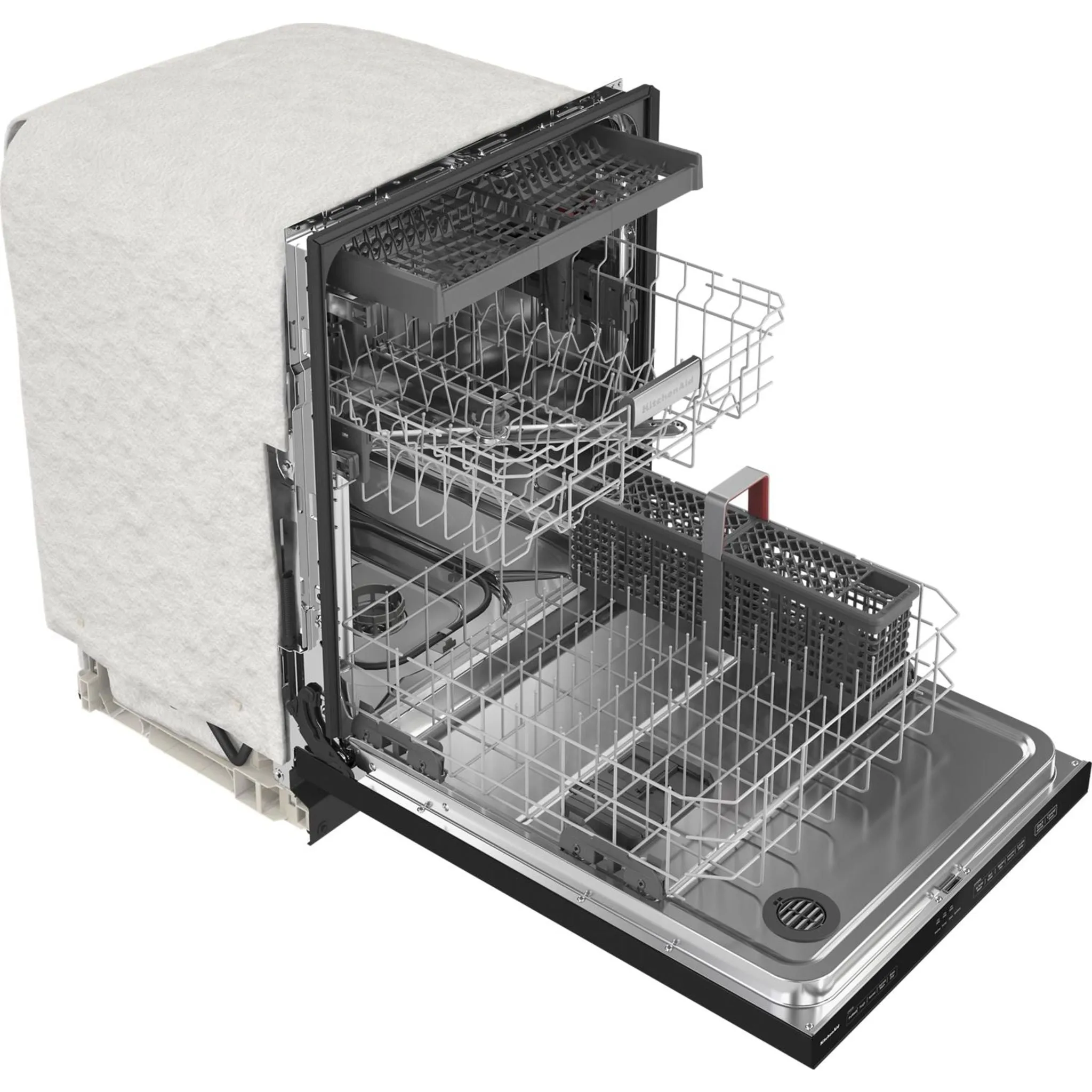 KitchenAid  39 dBA Dishwasher with Third Level Utensil Rack (KDTE204KBL)