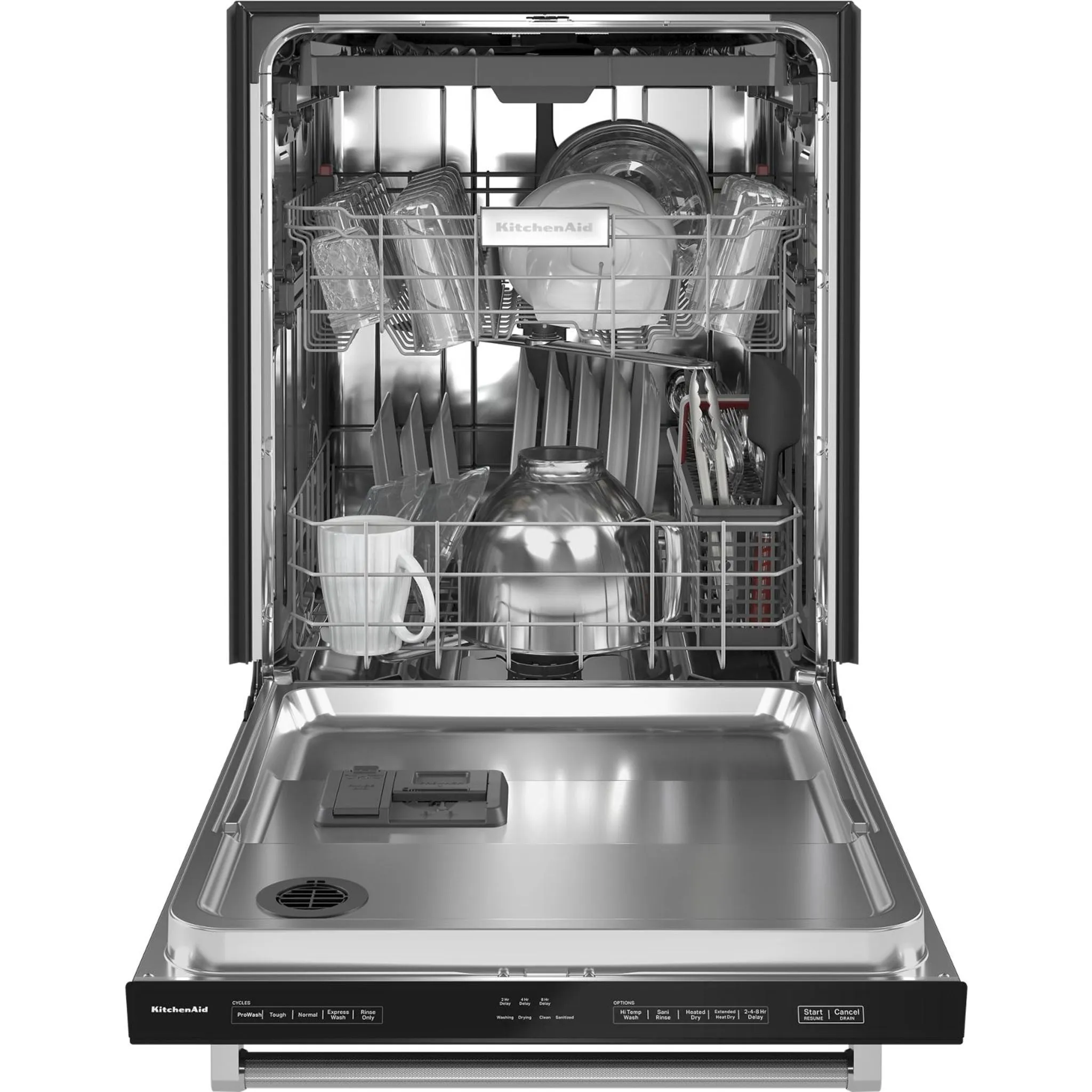 KitchenAid  39 dBA Dishwasher with Third Level Utensil Rack (KDTE204KBL)
