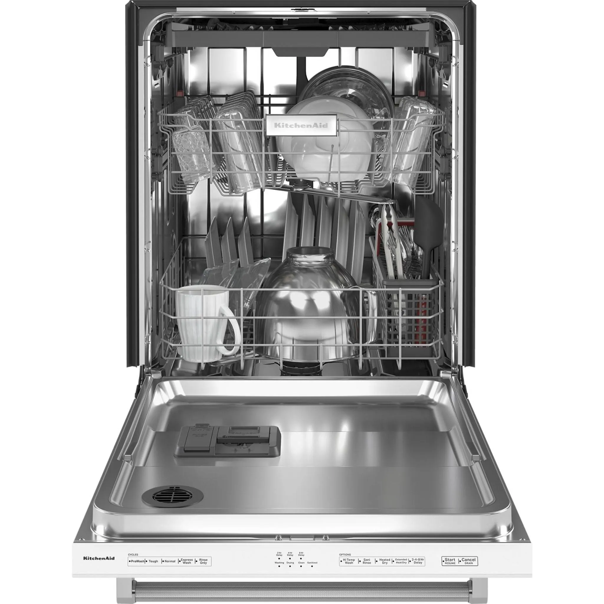 KitchenAid  39 dBA Dishwasher with Third Level Utensil Rack (KDTE204KWH)