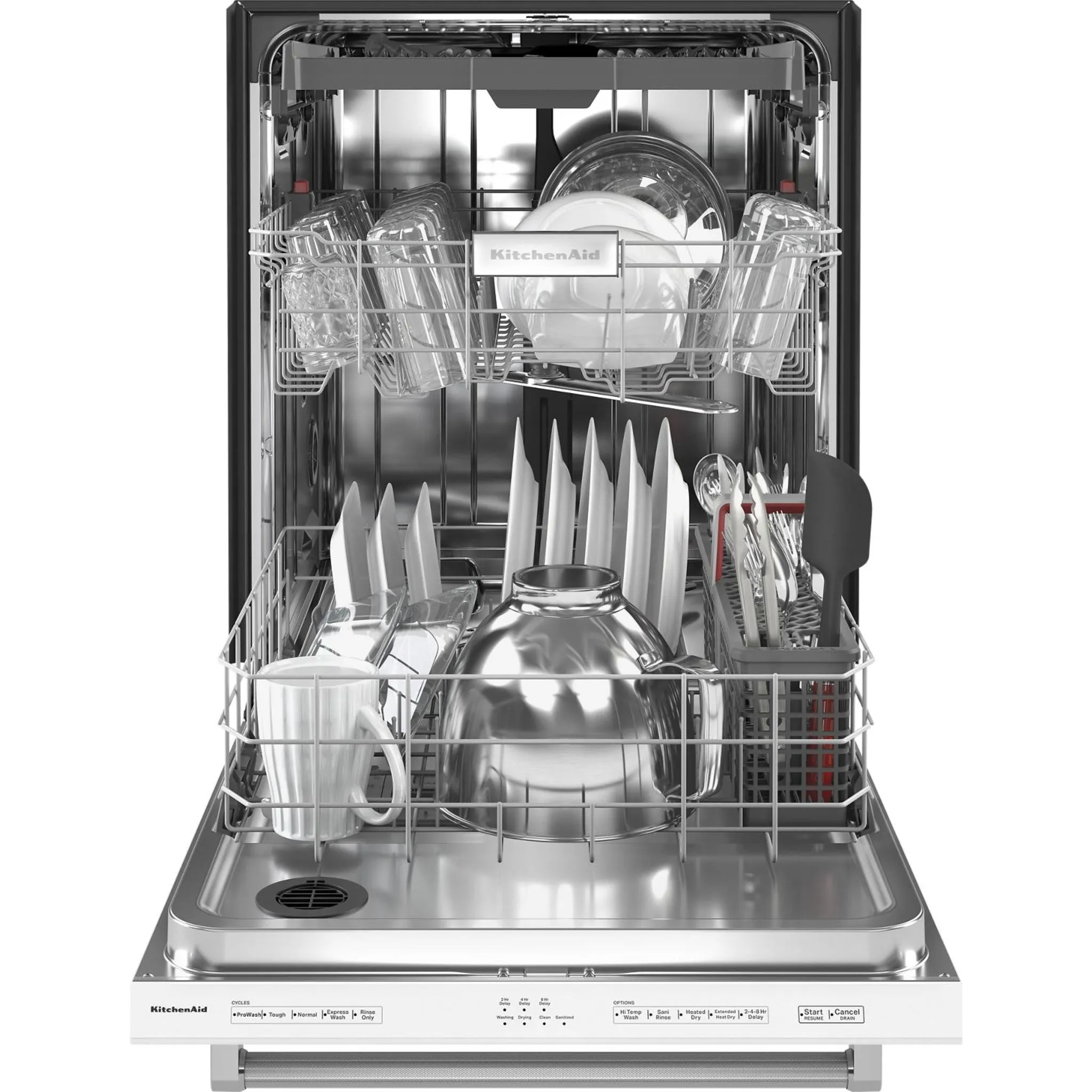 KitchenAid  39 dBA Dishwasher with Third Level Utensil Rack (KDTE204KWH)