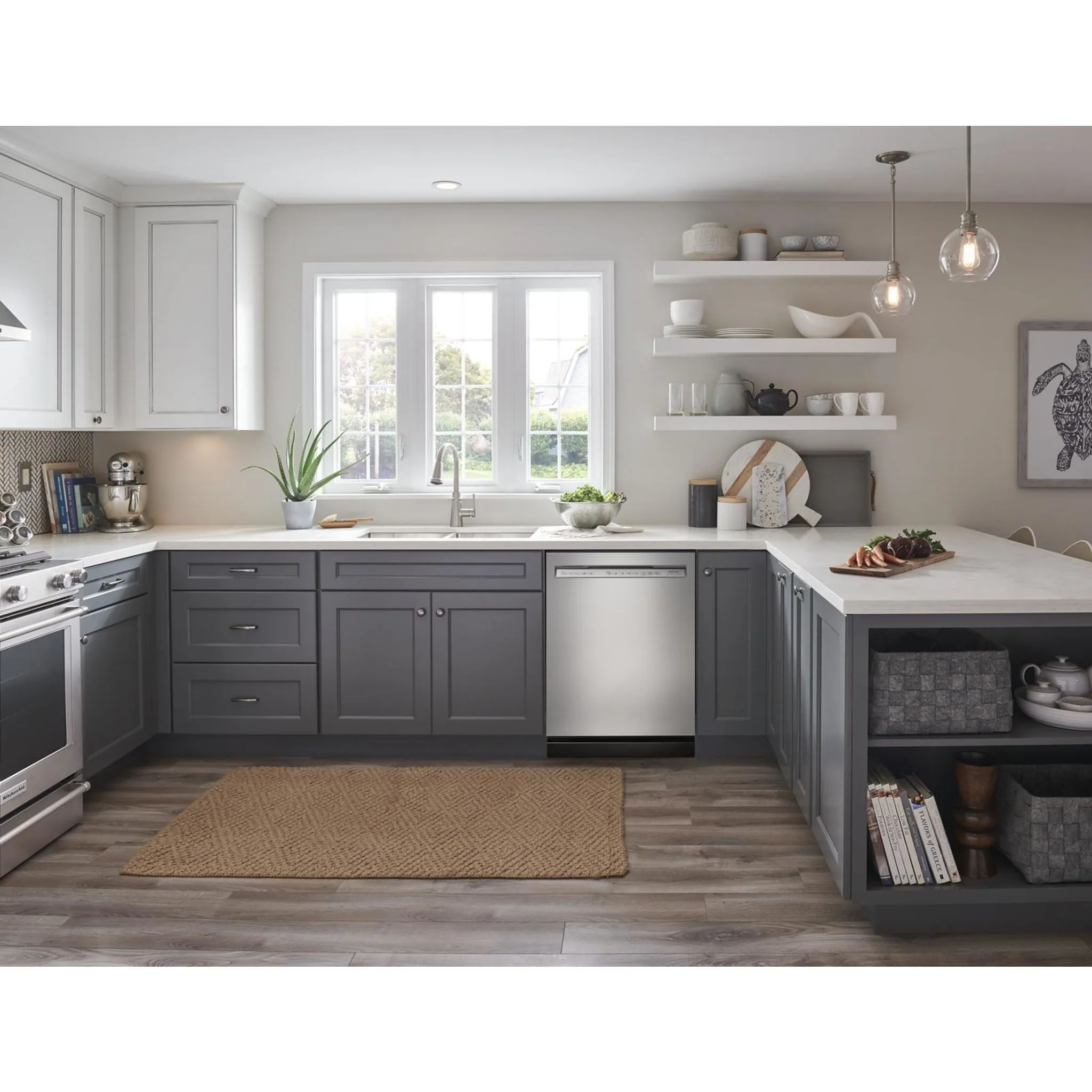 KitchenAid  44 dBA Dishwasher in PrintShield Finish with FreeFlex Third Rack (KDFM404KPS)