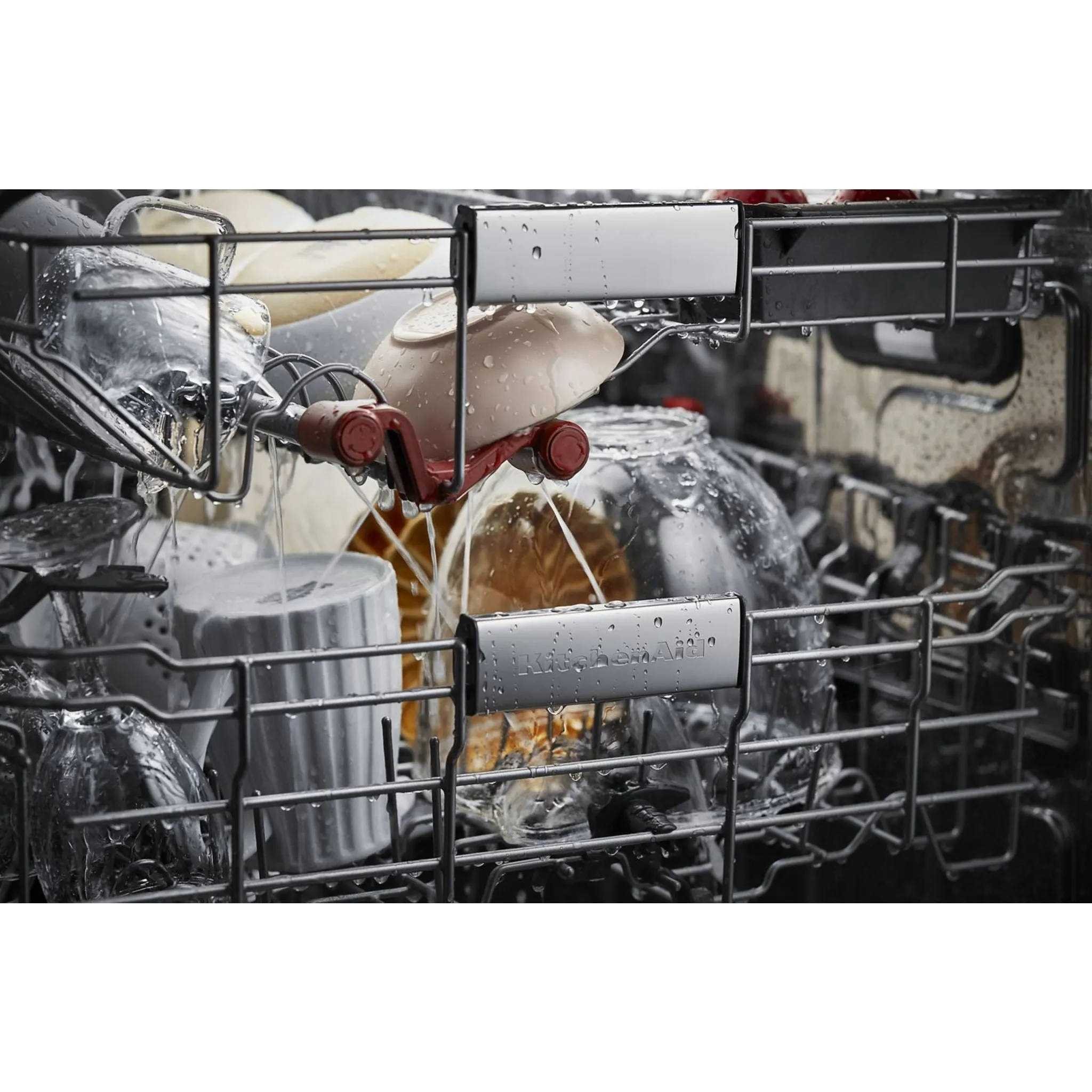 KitchenAid  44 dBA Dishwasher in PrintShield Finish with FreeFlex Third Rack (KDFM404KPS)