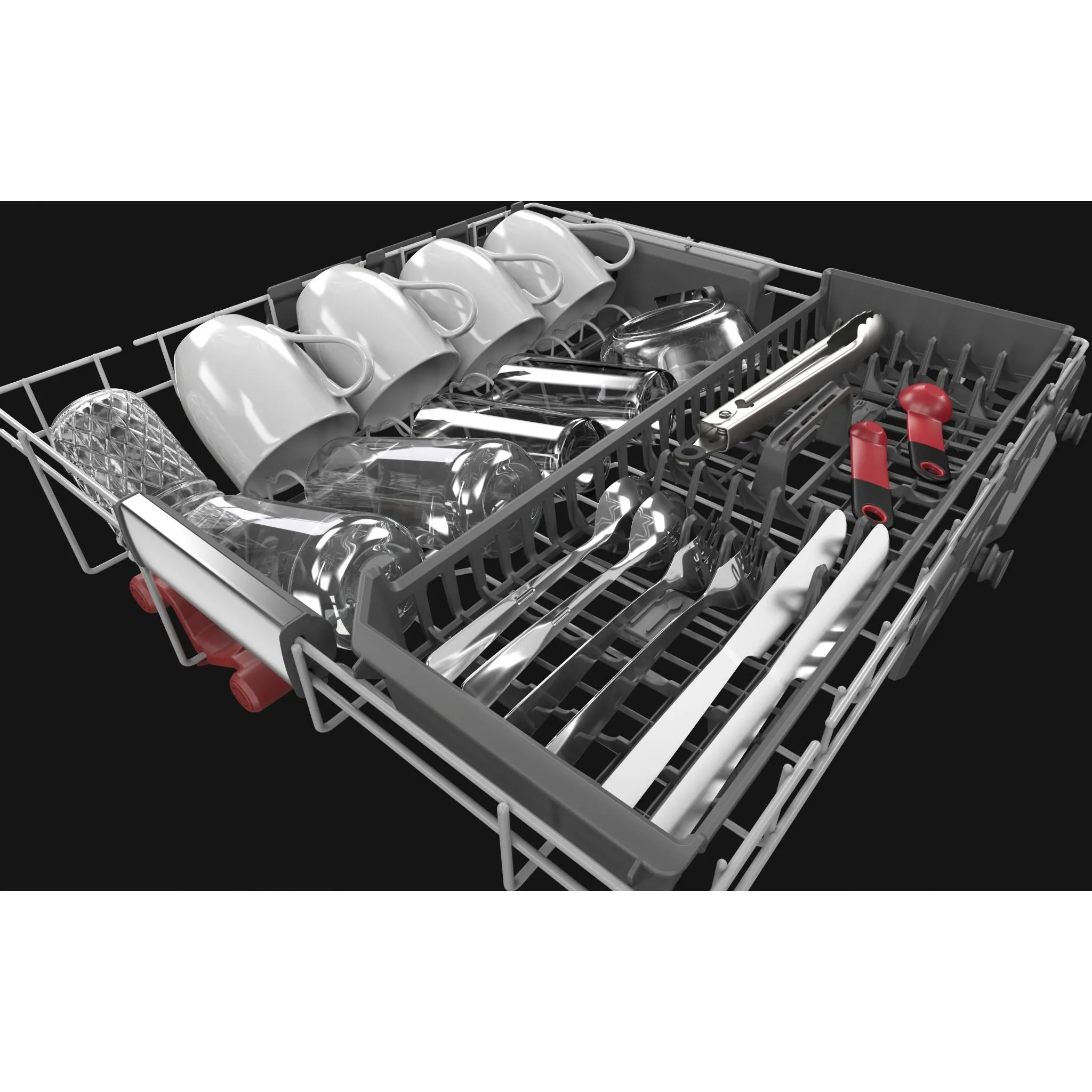 KitchenAid  44 dBA Dishwasher in PrintShield Finish with FreeFlex Third Rack (KDFM404KPS)