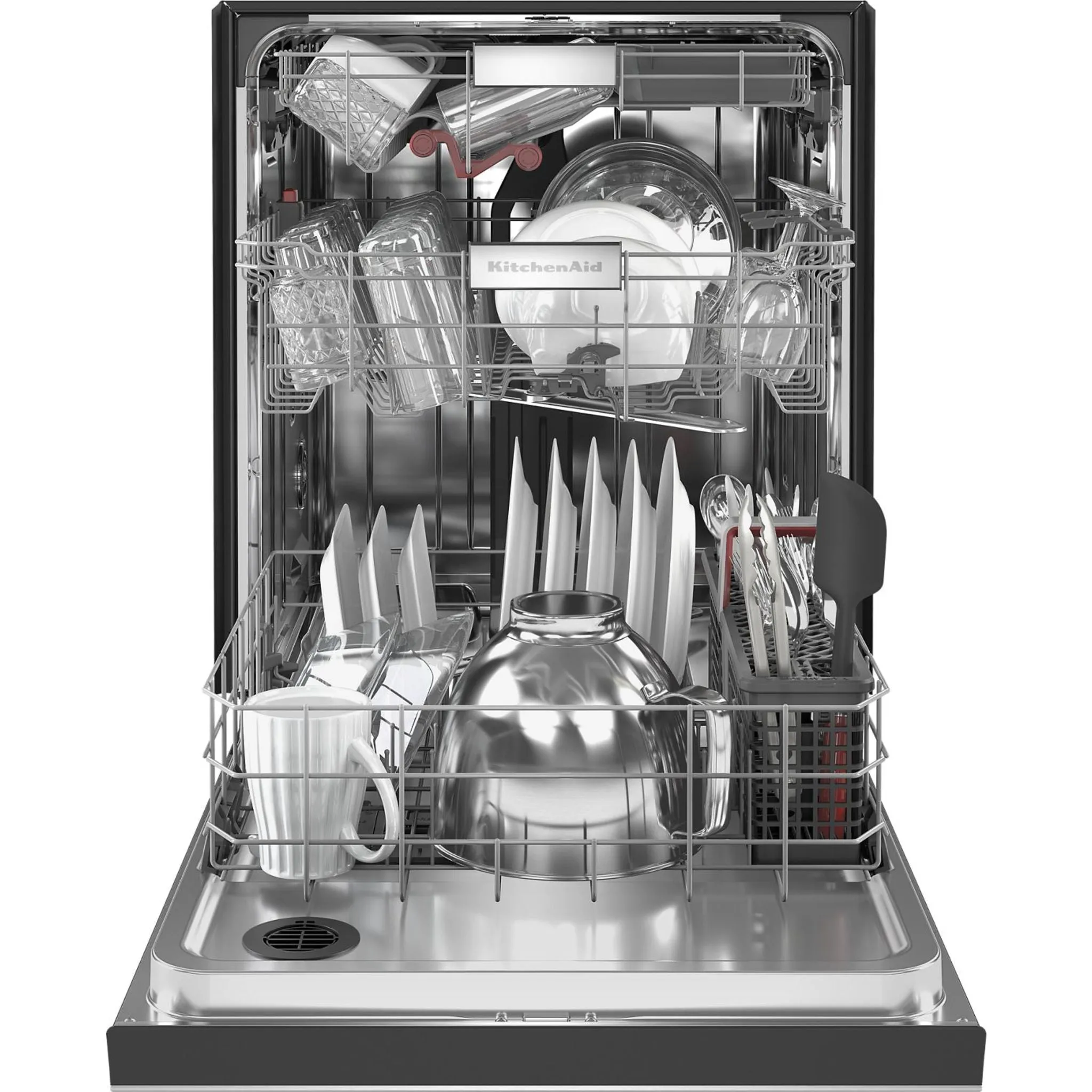 KitchenAid  44 dBA Dishwasher in PrintShield Finish with FreeFlex Third Rack (KDFM404KPS)