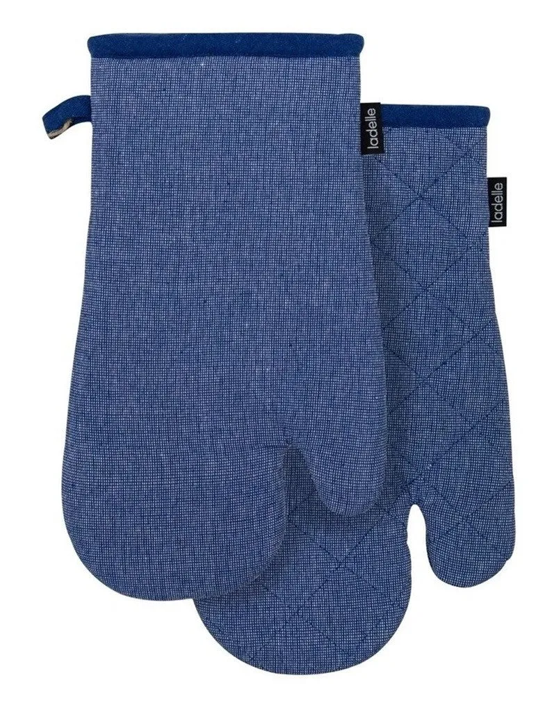 Ladelle Eco Recycled Oven Mitt 2pk Royal