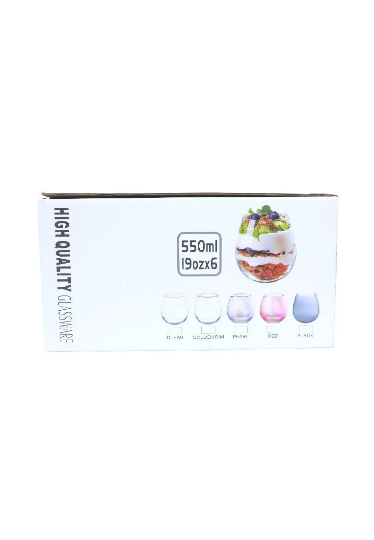 Landmark 6piece Rock Glass 550ml