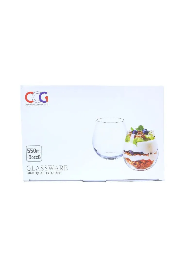 Landmark 6piece Rock Glass 550ml