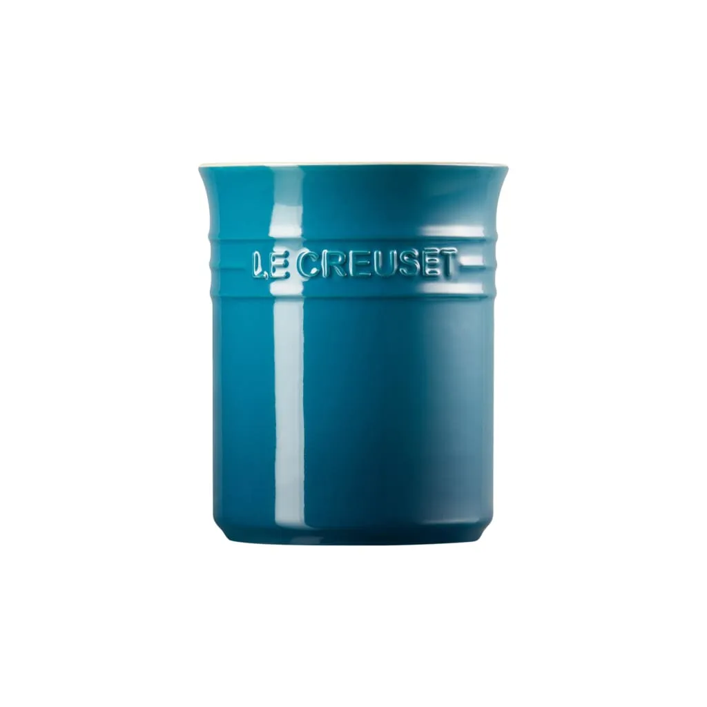 Le Creuset Stoneware Small Utensil Jar Deep Teal