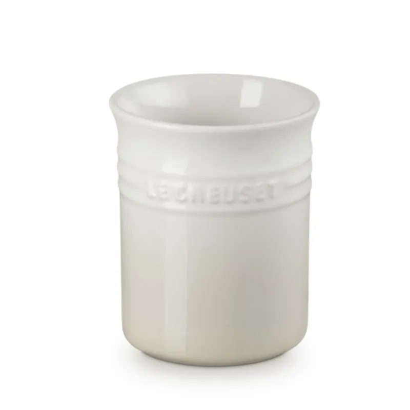 Le Creuset Stoneware Small Utensil Jar Meringue