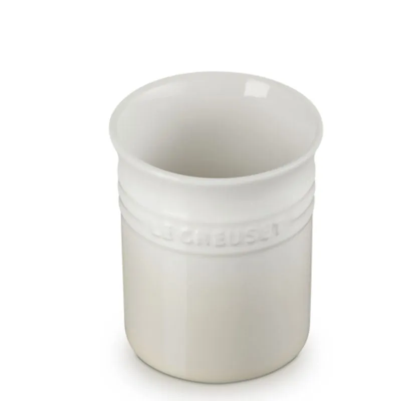 Le Creuset Stoneware Small Utensil Jar Meringue