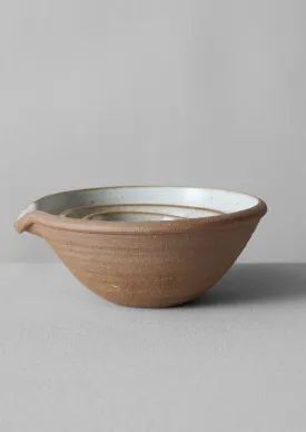 Leach Pottery Mixing Bowls | Chalk