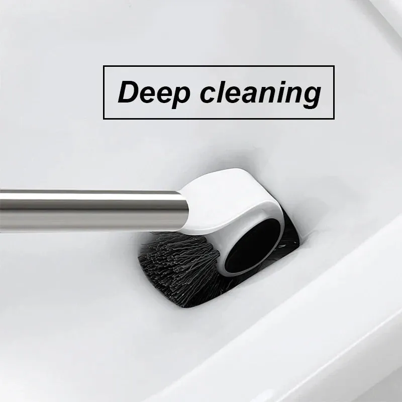 Magnetic Holder Toilet Deep Cleaning Brush Set
