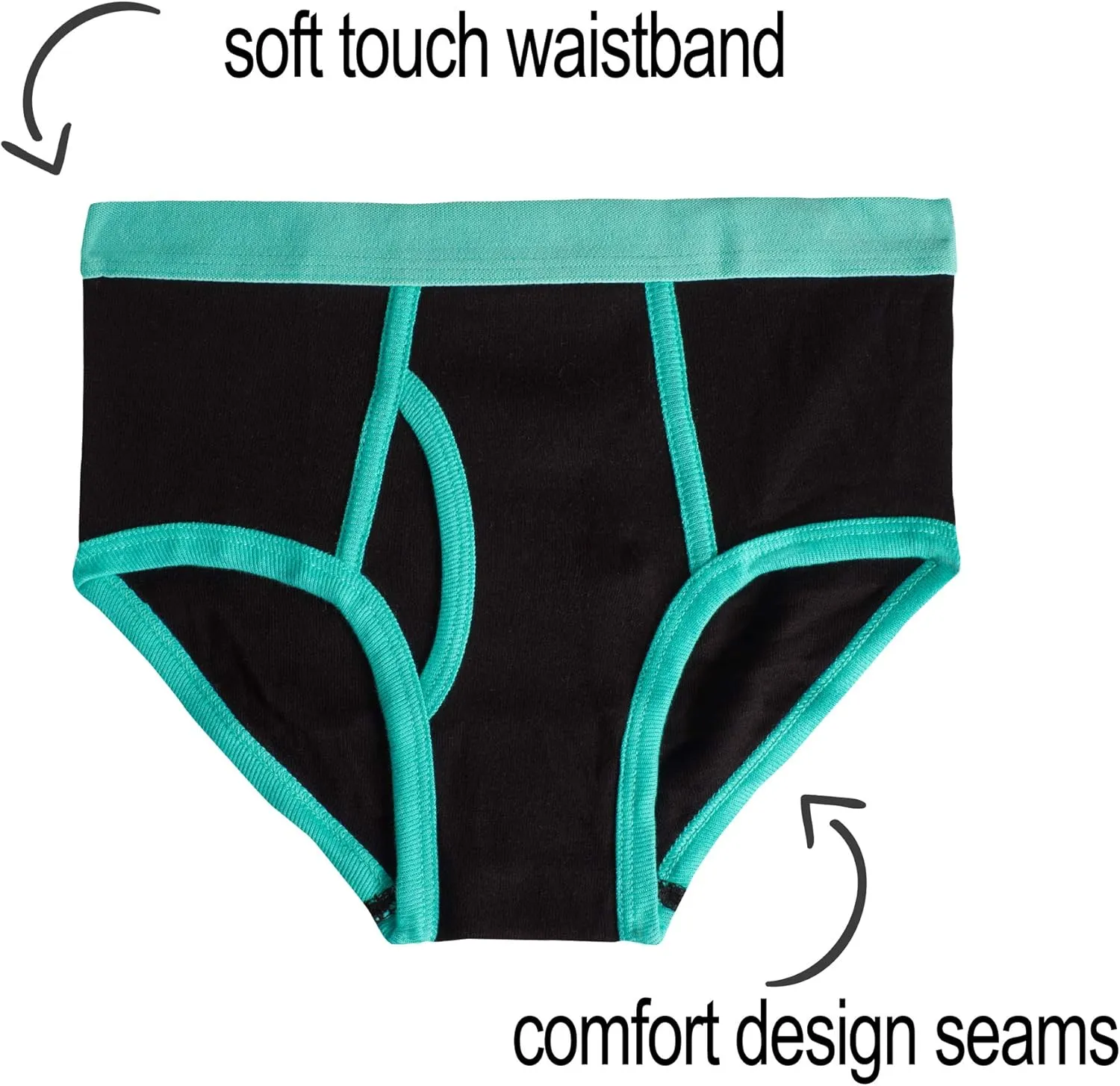 MALLARY BY MATTHEW Boys 100% Cotton Briefs Underwear (8 Pack or 16 Pack)