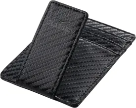 Money Clip Leather Wallet For Men Slim Front Pocket RFID Blocking with Super Strong Magnetic