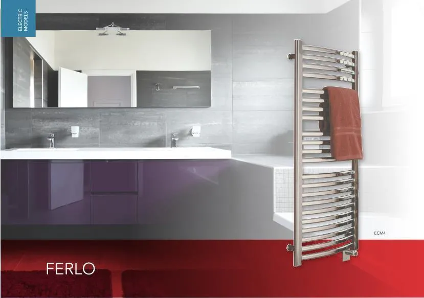 Myson Contemporary Designer FERLO ECM3 Hardwired Towel Warmer - 30"w x 34"h