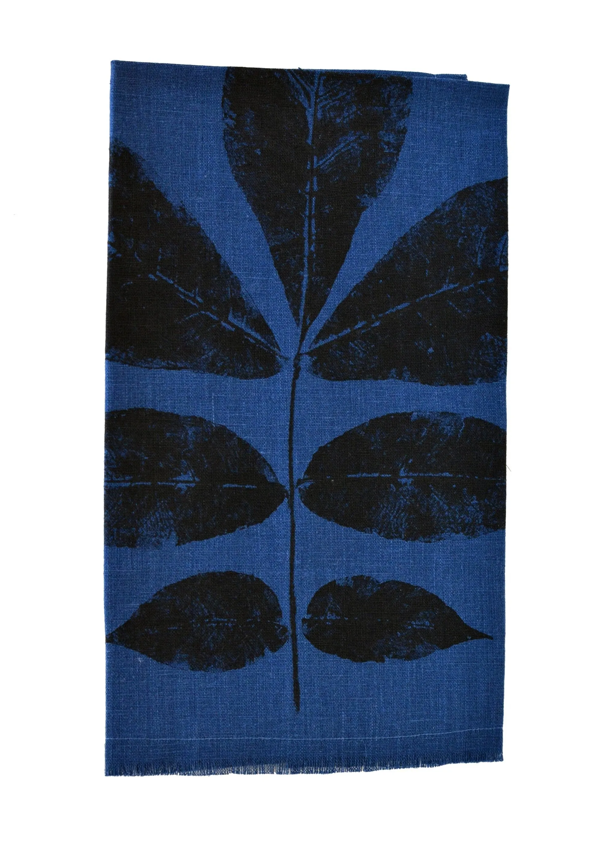 Navy Blue Linen Tea Towel