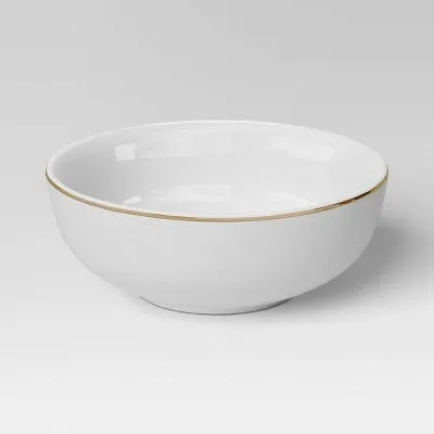 Elegant 12-Piece Christmas Dinnerware Set with Gold Accents by Threshold