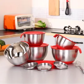 Non-Slip Multifunctional Grater Mixing Bowls