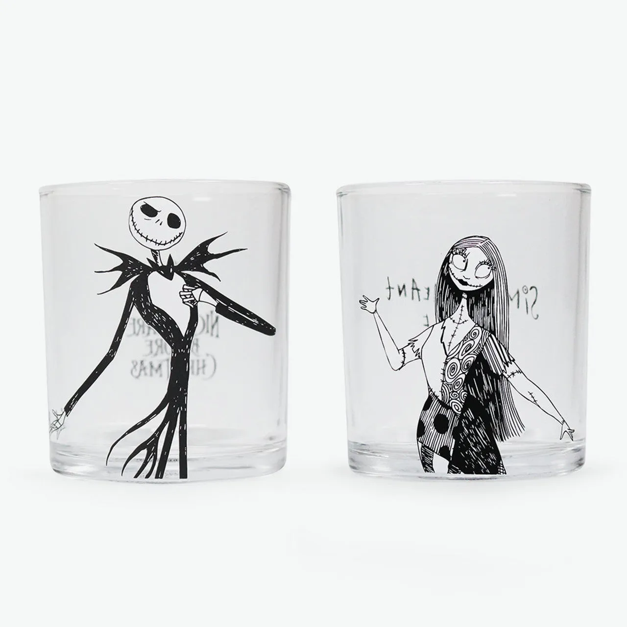 Official Nightmare Before Christmas Glass Tumblers - Set of 2