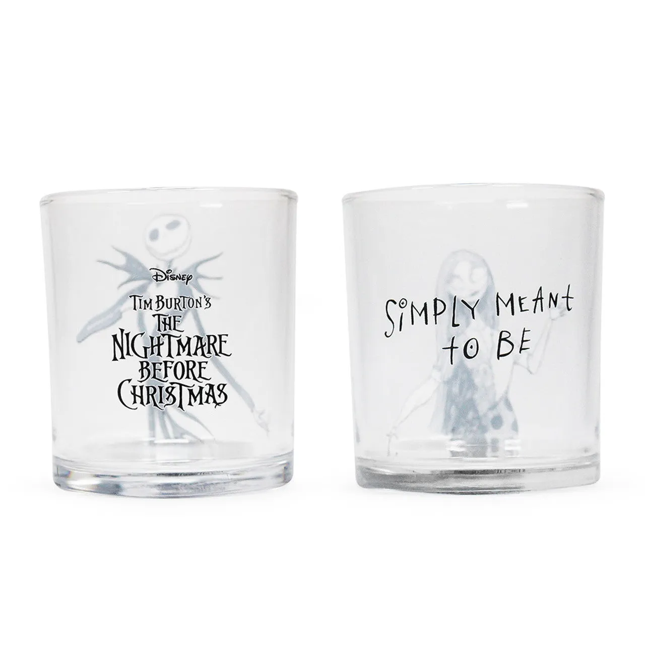 Official Nightmare Before Christmas Glass Tumblers - Set of 2