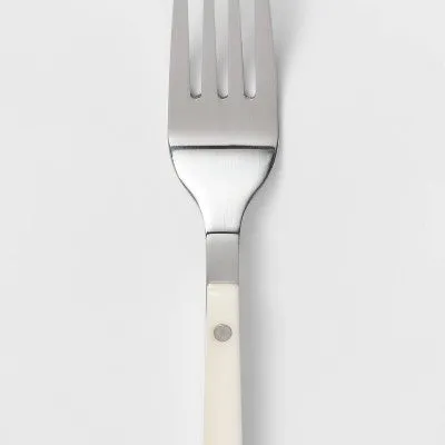 Open Box - 20pc Stainless Steel Burlington Silverware Set Cream - Threshold
