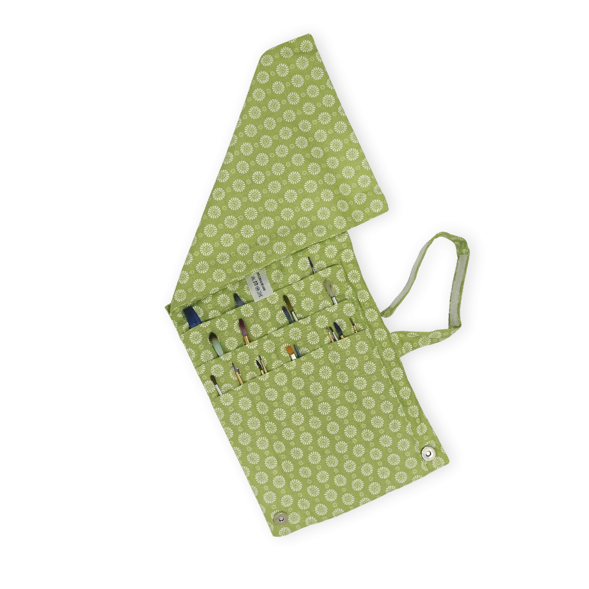 Paint Brush Holder - Geo Lime