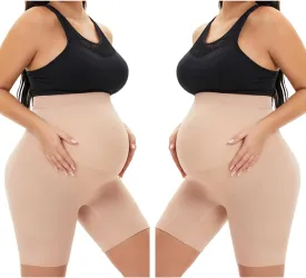 Seamless Maternity Shapewear, Prevent Thigh Chaffing, Pregnancy Belly Support, S-5XL