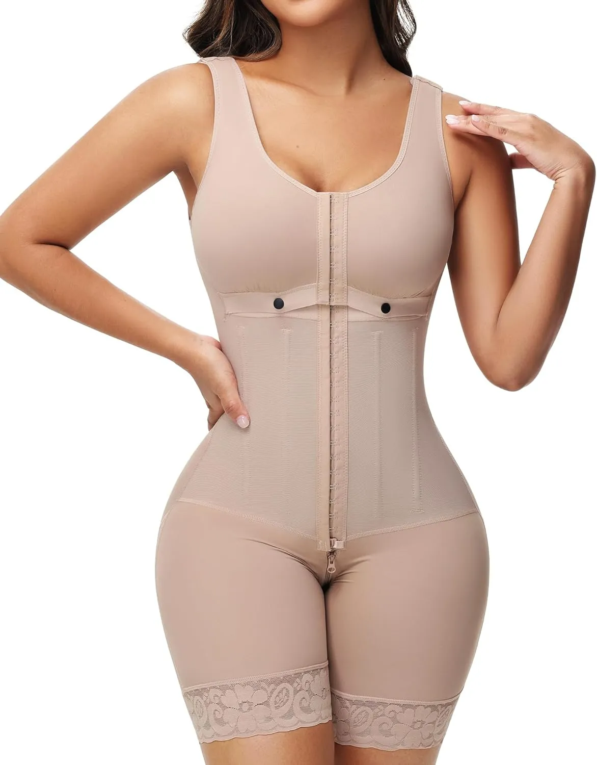 SHAPSHE Fajas Colombianas Moldeadoras Full Body Shaper Postparto Post Surgery Stage 2/3 Tummy Control Compression Garment