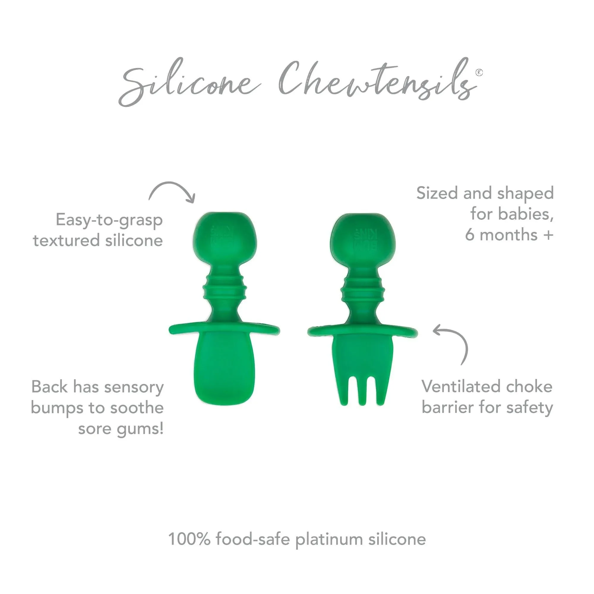Silicone Chewtensils®: Jade