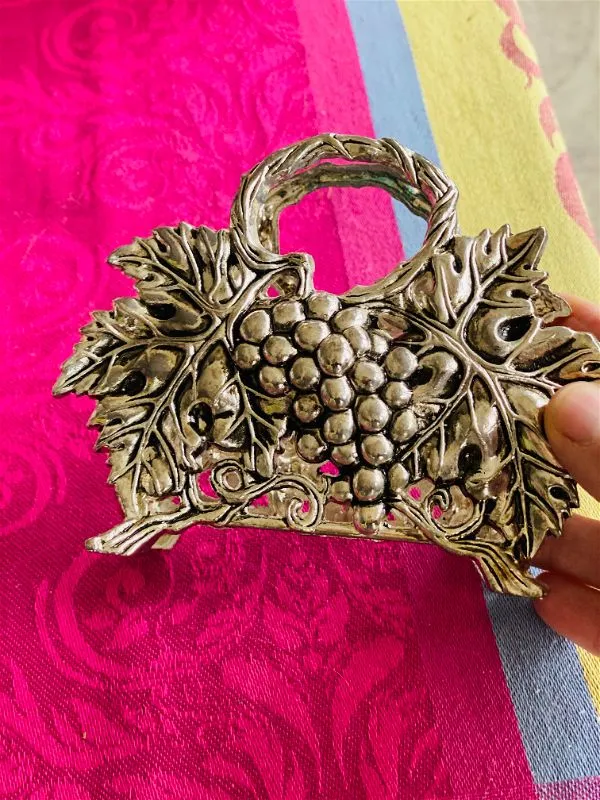Silverplate grape caddies