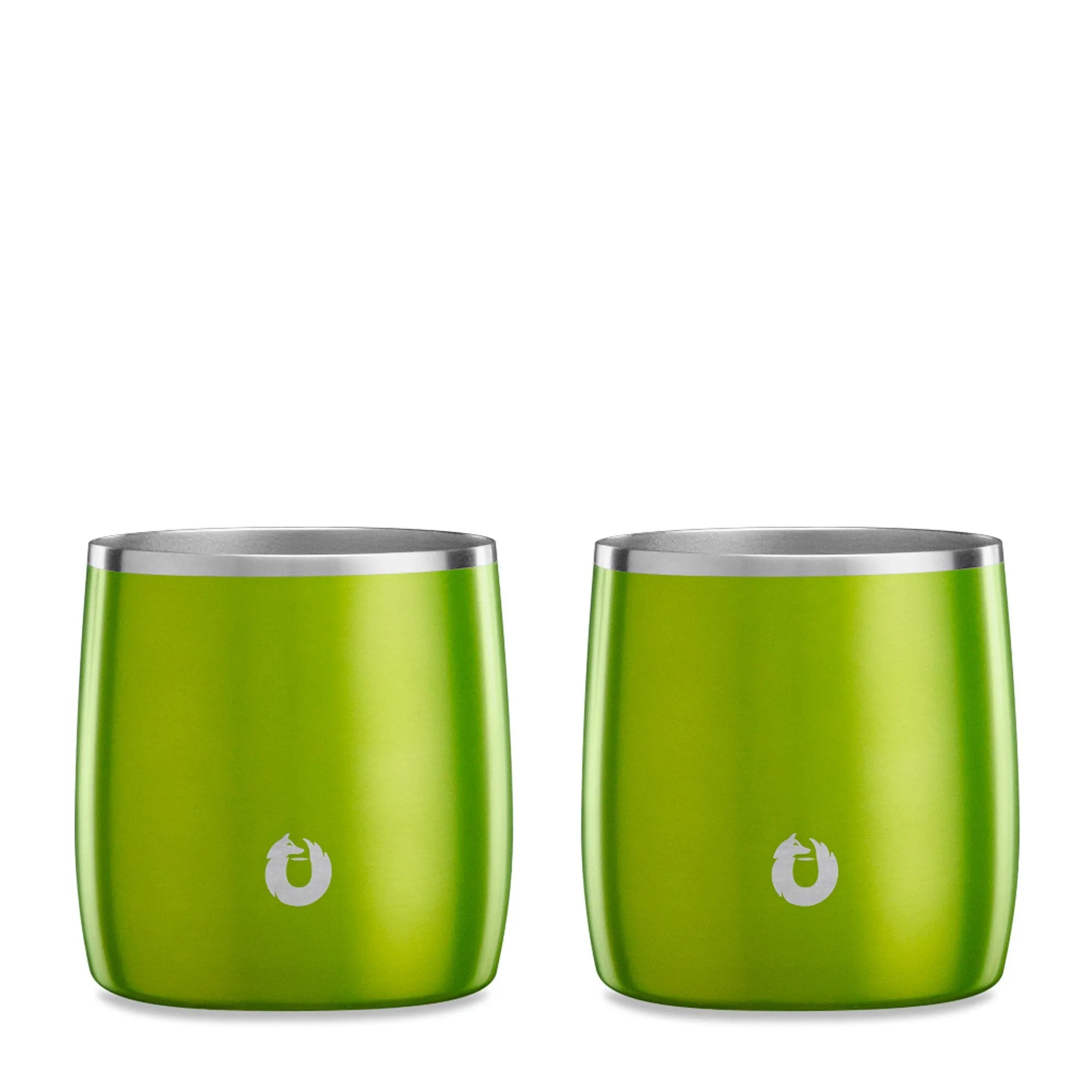 Stainless Steel Rocks Glass Set of 2