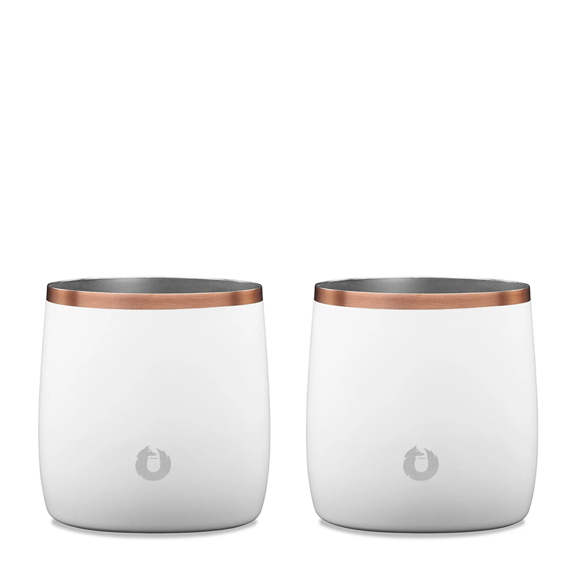 Stainless Steel Rocks Glass Set of 2