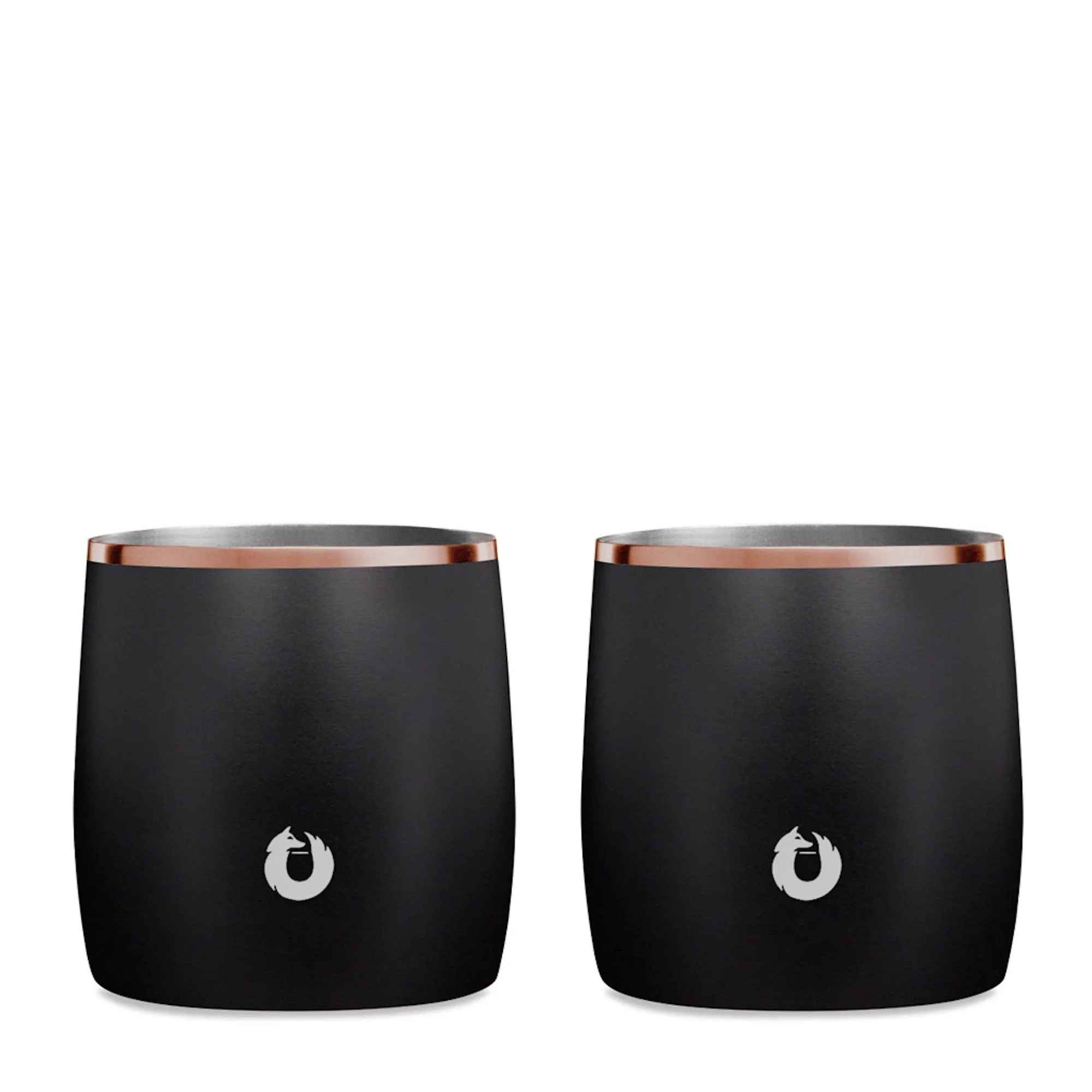 Stainless Steel Rocks Glass Set of 2