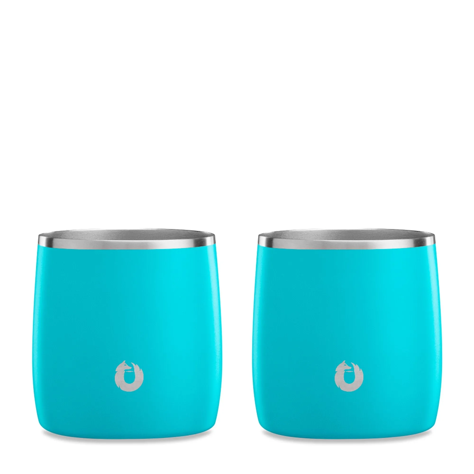 Stainless Steel Rocks Glass Set of 2