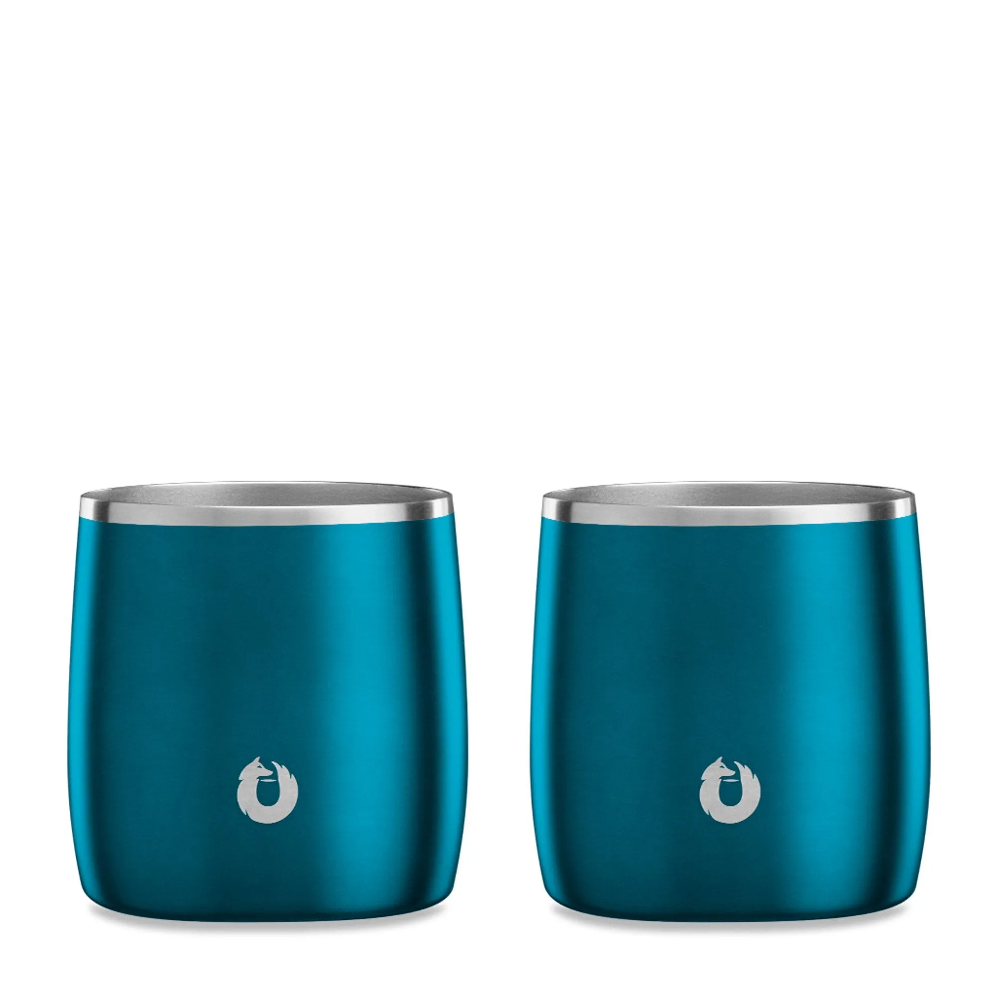 Stainless Steel Rocks Glass Set of 2