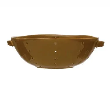Stoneware Colander with Handles