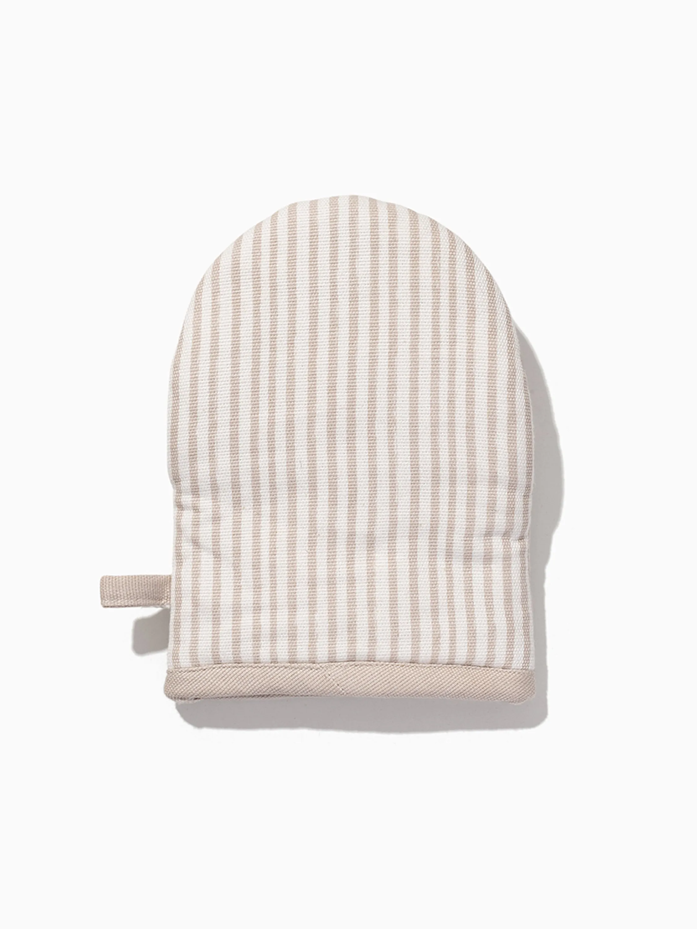 Tan Striped Mini Oven Mitt (set of 2)