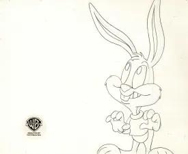 Tiny Toons Original Production Drawing: Buster Bunny
