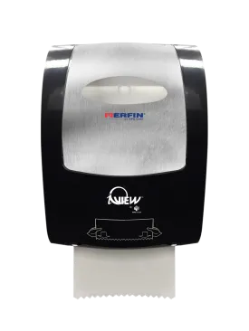 TOWEL DISPENSER/ Roll System/ Merfin/ Hands Free/Manual/ Black