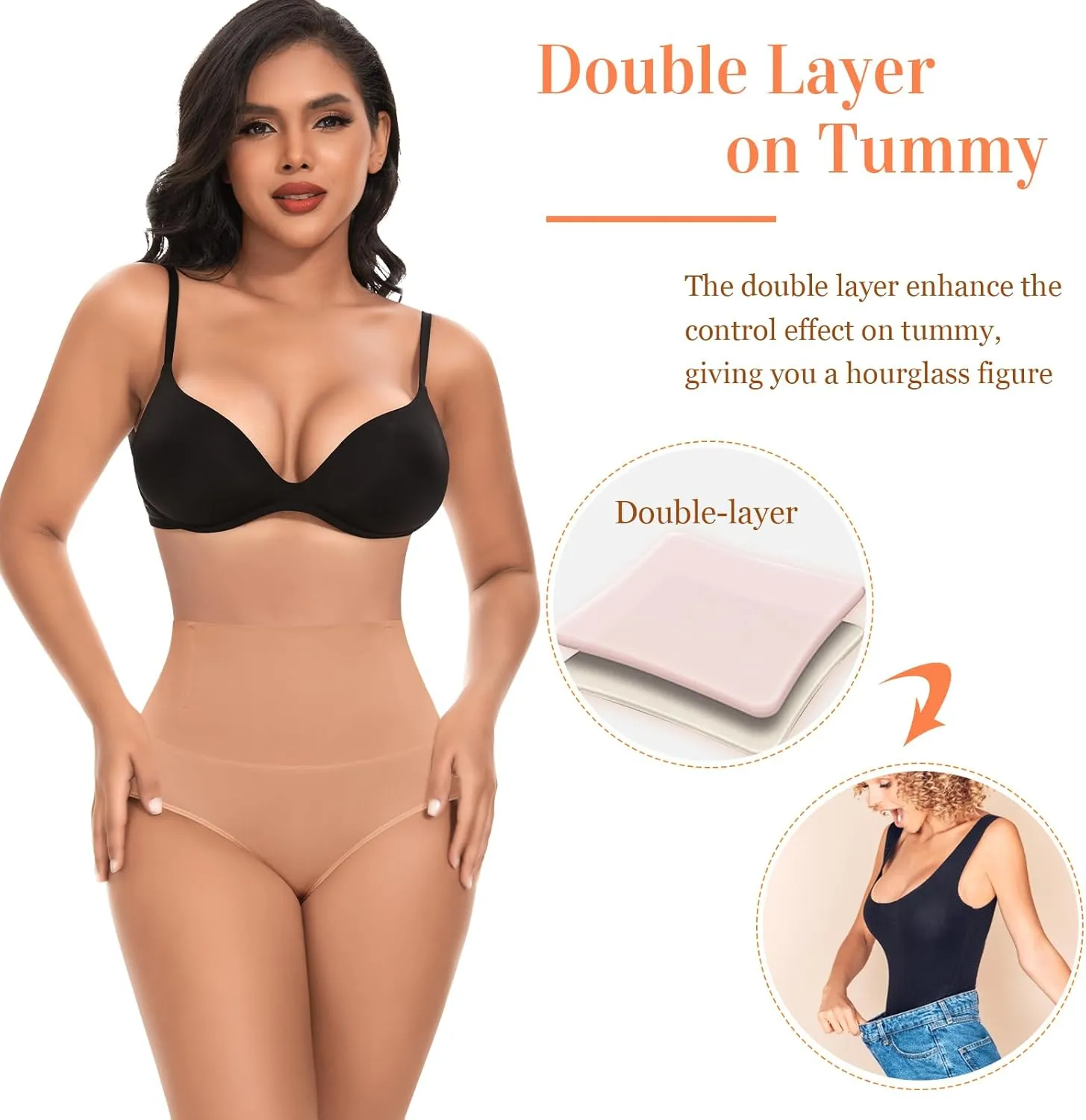 Tummy Control Shapewear Underwear for Women High Waisted Body Shaper Panties Slimming Girdle Shaping Briefs