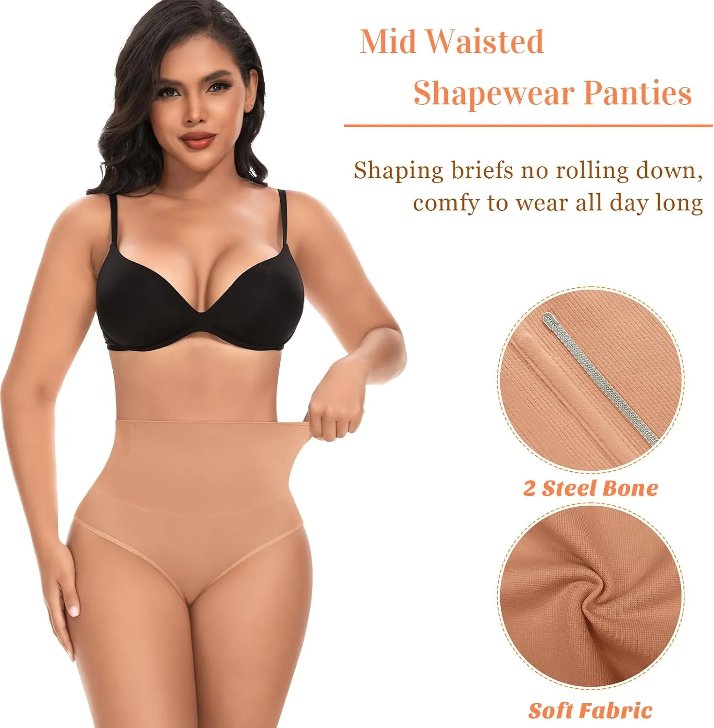 Tummy Control Shapewear Underwear for Women High Waisted Body Shaper Panties Slimming Girdle Shaping Briefs