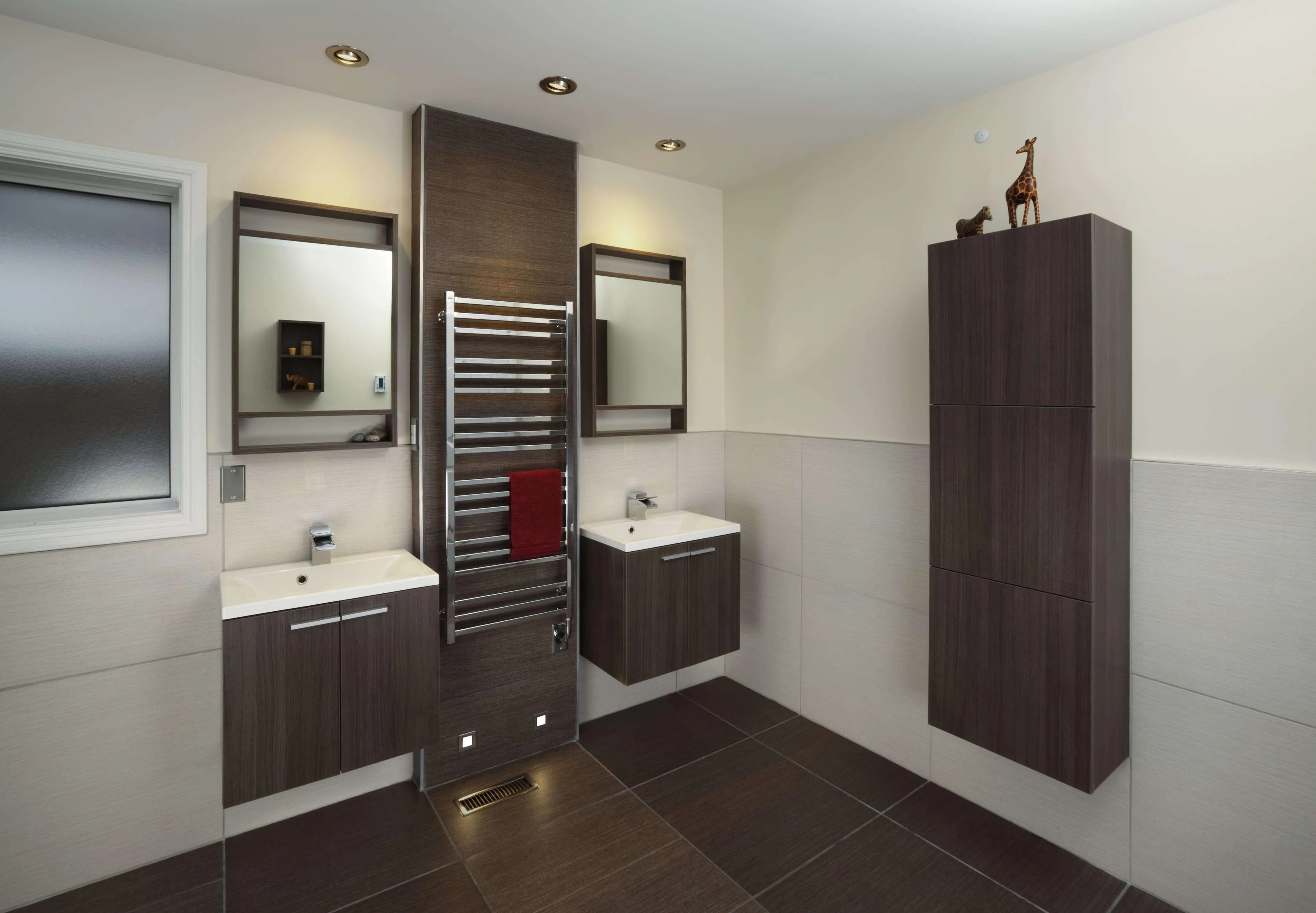 Tuzio Avento Hardwired or Plug in Towel Warmer - 23.5"w x 47.5"h