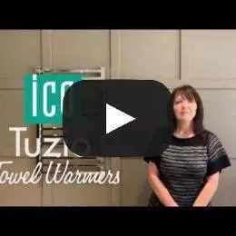 Tuzio Rosendal Hardwired or plug in Towel Warmer - 10.5"w x 59"h