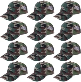 ZH 12 Pack Mesh Trucker Hats, Bulk Baseball Caps for Men and Women, Trucker Cap Wholesale